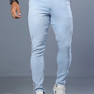 Calça Masculina Clara e Estilosa com Lateral Personalizada Pit Bull Jeans